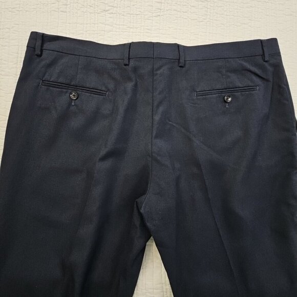 Tommy Hilfiger Dress Pants Men's 42x30 Navy Blue Modern Flex Stretch Chambray - Picture 10 of 14